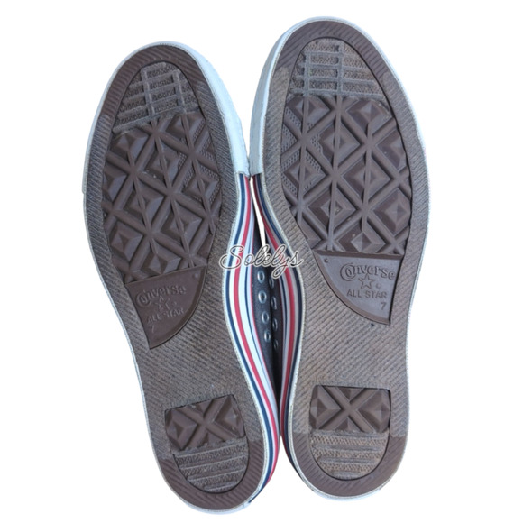 Converse 2009 Double Details Hi Top Extra Eyelet Sneaker Grey Red Womens 9 RARE - Picture 7 of 11